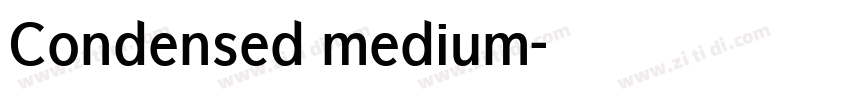 Condensed medium字体转换 Condensed medium字体转换